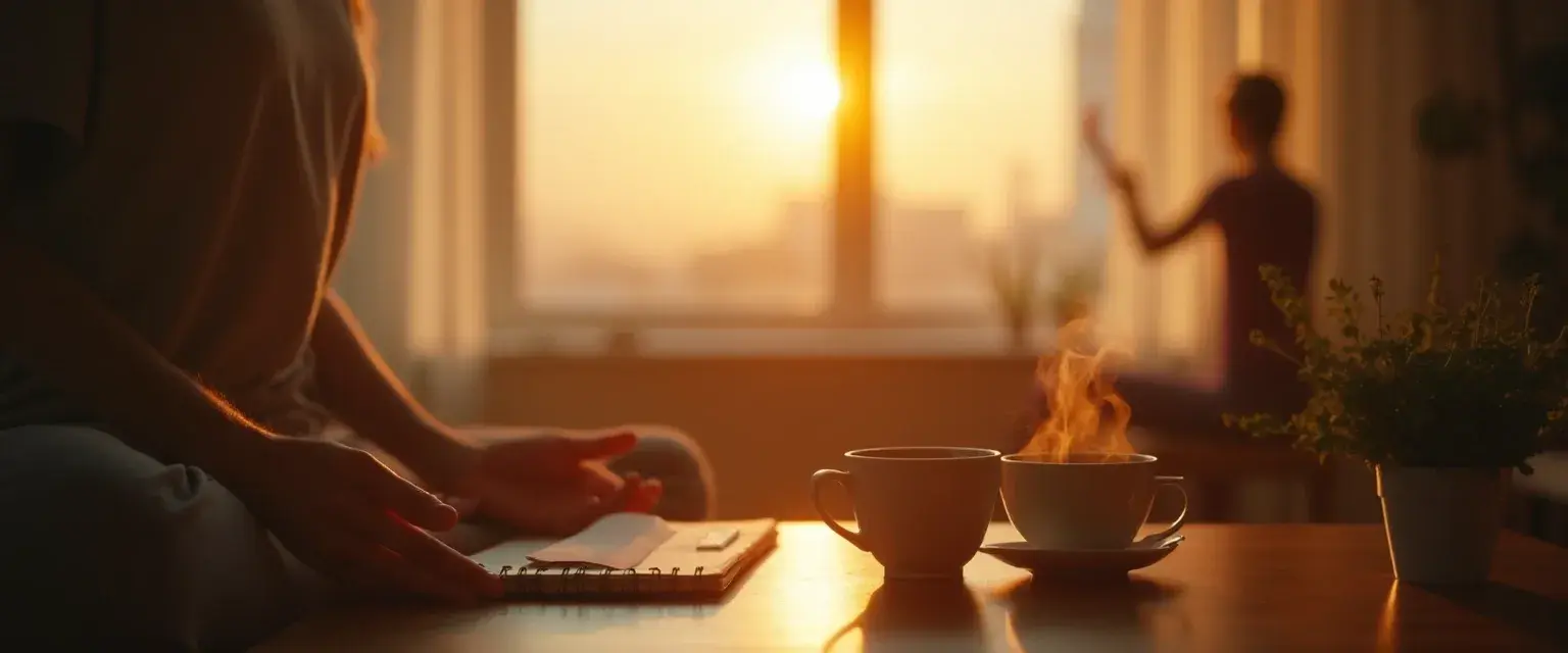 Simple paper checklist near keyboard